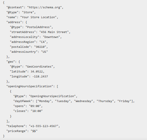 Complete Local Business Schema
