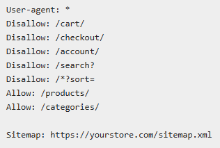 Essential E-commerce Robots.txt Rules
