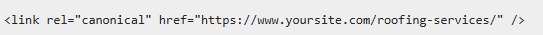 Canonical tag to prevent Duplicate Content 