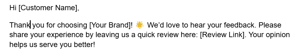 Collect Reviews Through Post-Purchase SMS Messages