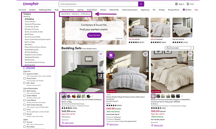 Product Heading for Wayfair