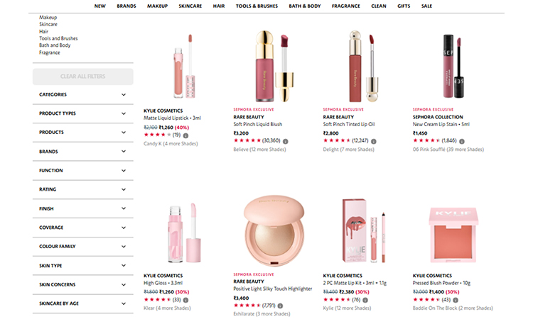 Sephora Product Page 