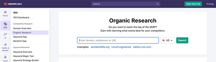Analyze Top Ranking Pages