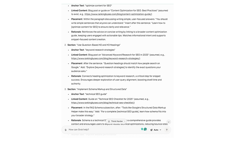 Contextual Linking Strategy