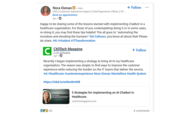 Presence in Social Media