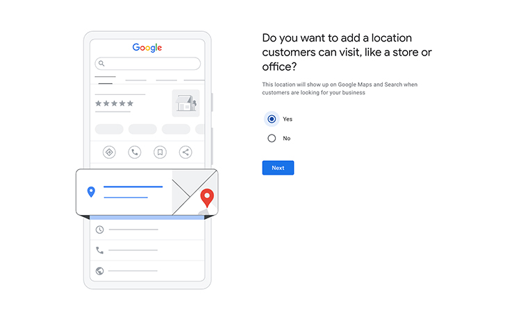 add your firms location