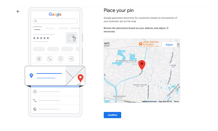 enter business address 