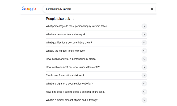 people also ask for section