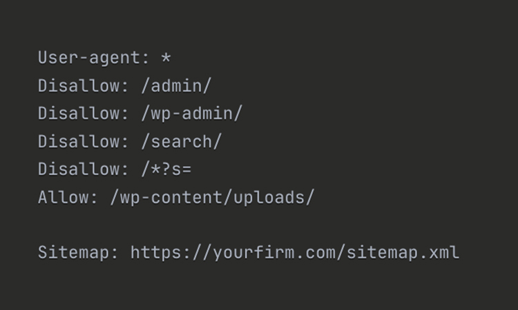 robots.txt structure
