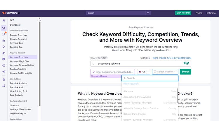 semrush keyword magical tool 