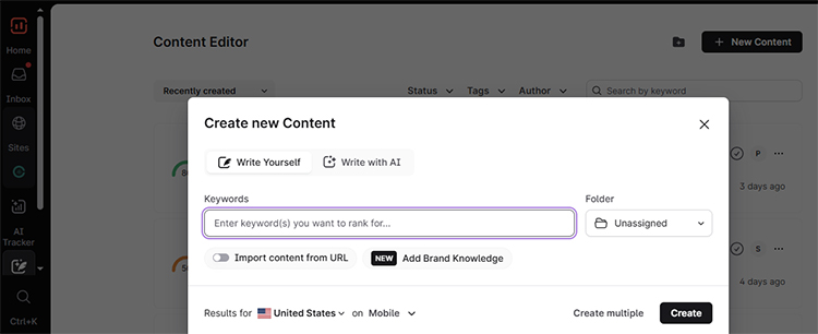 surfer seo content create tool