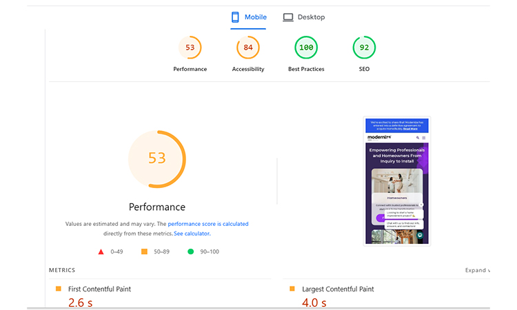 Website Speed Optimization