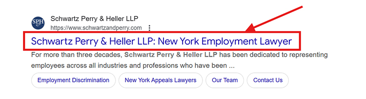 title tags include important keywords