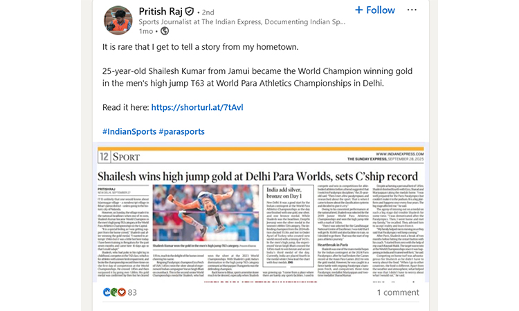 post interface in linked in