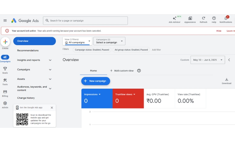 set up campaigns in Google Ads